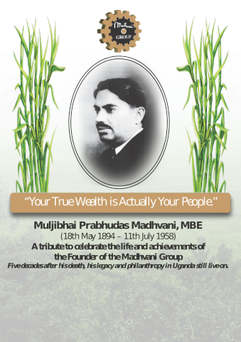 Muljibahi Madhvani Supplement Cover